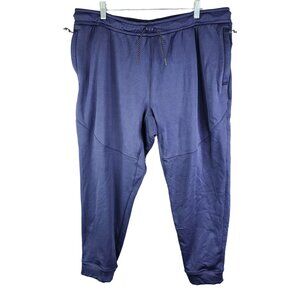 Mens Blue All In Motion Jogger Pants Water Resistant 28" Inseam Size XL